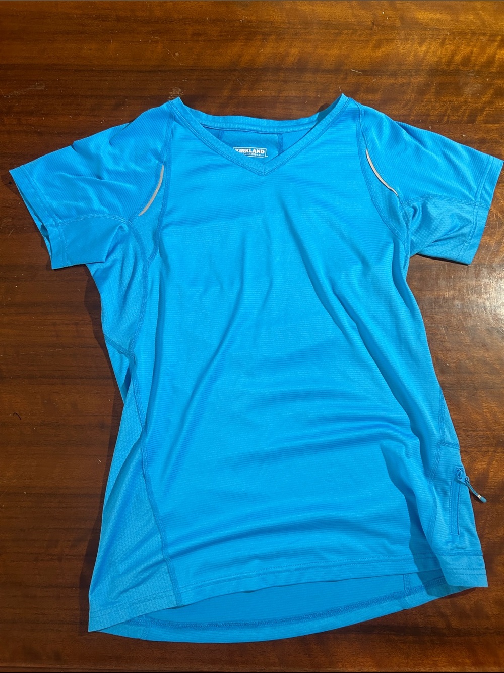 Kirkland Signature Women's V-Neck Swim Coverup in Bright Turquoise